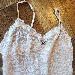 Victoria's Secret Light Pink Lace Pajama Chemise. ☆